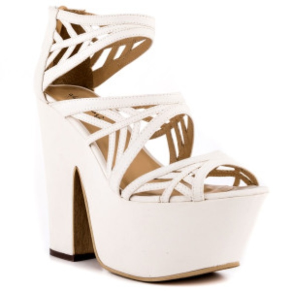 Michael Antonio Cutout Platform Heel White - Picture 6 of 8